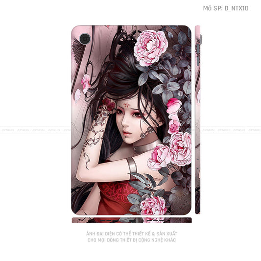 Dán Skin Máy Tính Bảng Oppo Pad Series Hình Tattoo Geisha | D_NTX10