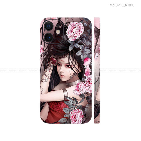 Dán Skin IPhone 12 Series Hình Geisha  | D_NTX10