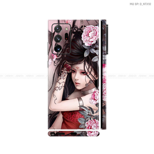 Dán Skin Galaxy Note 20 Series Hình Nghệ Thuật Xăm Geisha | D_NTX10