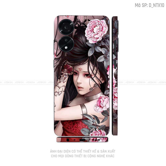 Miếng Dán Skin Điện Thoại OPPO A Series Hình Tattoo | D_NTX10