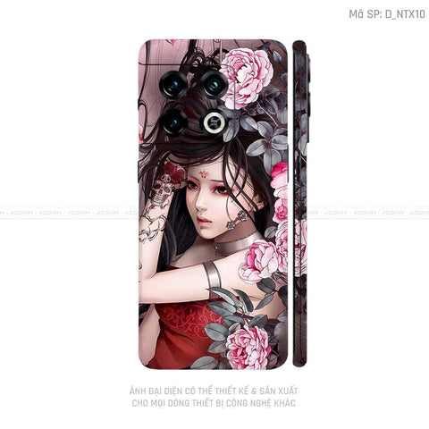 Dán Skin Oneplus 10 Series Hình Geisha | D_NTX10