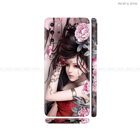 Dán Skin Galaxy S20 Series Hình Nghệ Thuật Xăm Geisha | D_NTX10