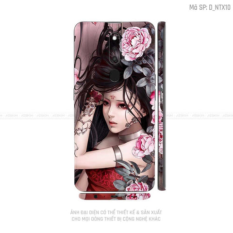 Miếng Dán Skin Điện Thoại OPPO F Series Hình Nghệ Thuật Xăm | D_NTX10