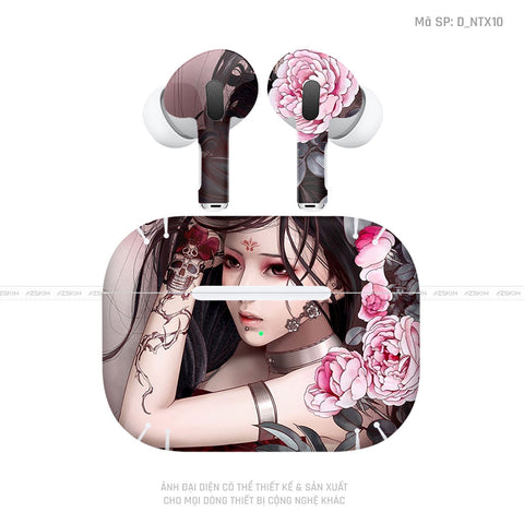 Dán Skin Tai Nghe Airpod 3 Hình Geisha | D_NTX10