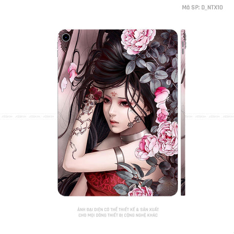 Dán Skin IPad Mini Series Hình Tattoo Geisha | D_NTX10