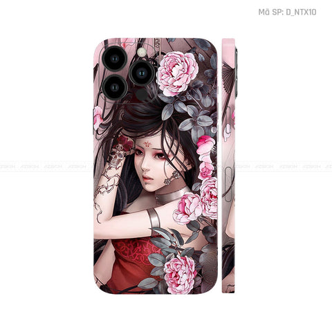 Dán Skin IPhone 12 Series Hình Geisha  | D_NTX10