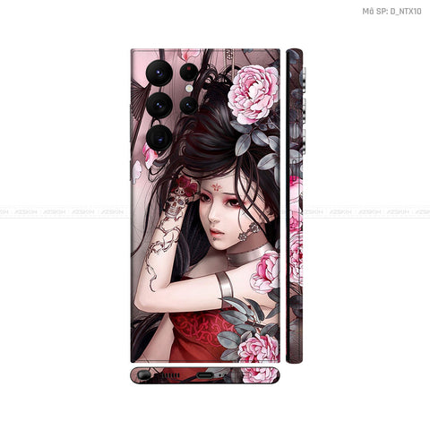 Dán Skin Galaxy S22 Series Hình Geisha  | D_NTX10