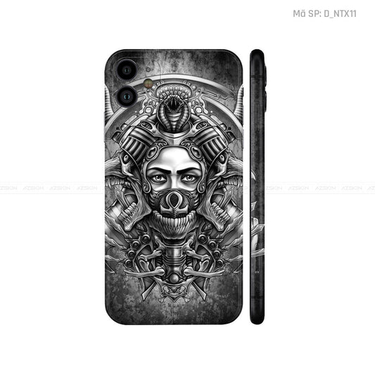Dán Skin IPhone 11 Series Hình Nghệ Thuật Xăm | D_NTX11
