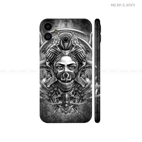 Dán Skin IPhone 11 Series Hình Nghệ Thuật Xăm | D_NTX11