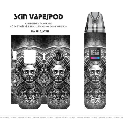 Dán Skin Pod Hình Nghệ Thuật Xăm | D_NTX11
