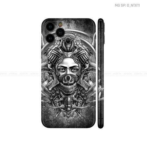 Dán Skin IPhone 11 Series Hình Nghệ Thuật Xăm | D_NTX11
