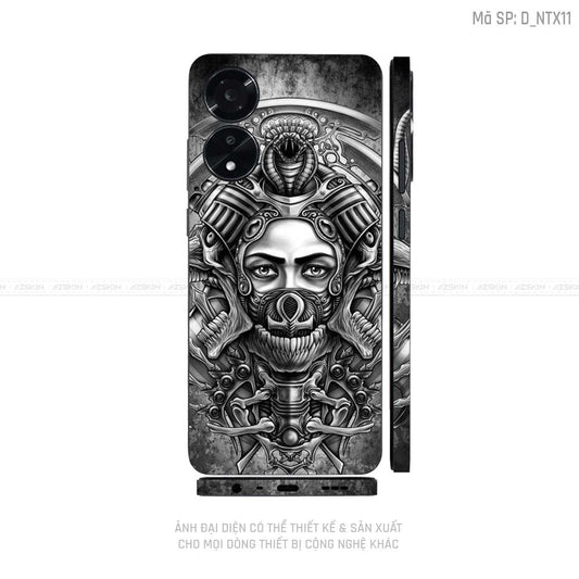 Miếng Dán Skin Điện Thoại OPPO A Series Hình Tattoo | D_NTX11