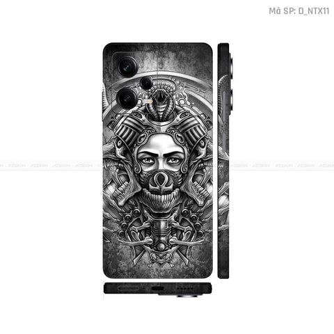 Dán Skin Xiaomi Redmi Note 12 Series Hình Tattoo | D_NTX11