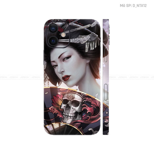 Dán Skin IPhone 12 Series Hình Geisha  | D_NTX12
