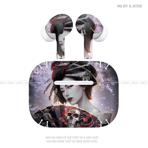 Dán Skin Tai Nghe Airpod 3 Hình Geisha | D_NTX12