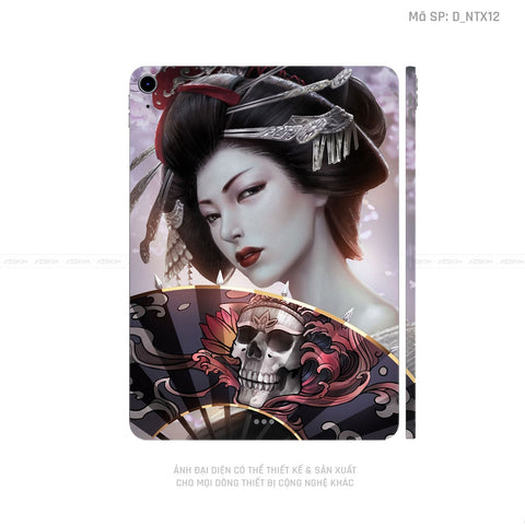 Dán Skin IPad Mini Series Hình Tattoo Geisha | D_NTX12