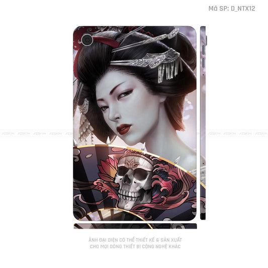 Dán Skin Máy Tính Bảng Oppo Pad Series Hình Tattoo Geisha | D_NTX12