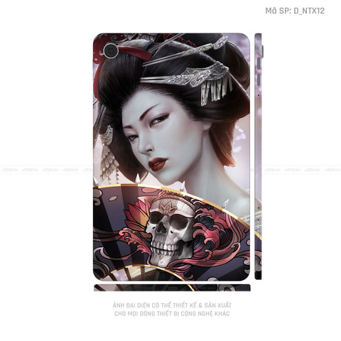 Dán Skin Máy Tính Bảng Oppo Pad Series Hình Tattoo Geisha | D_NTX12