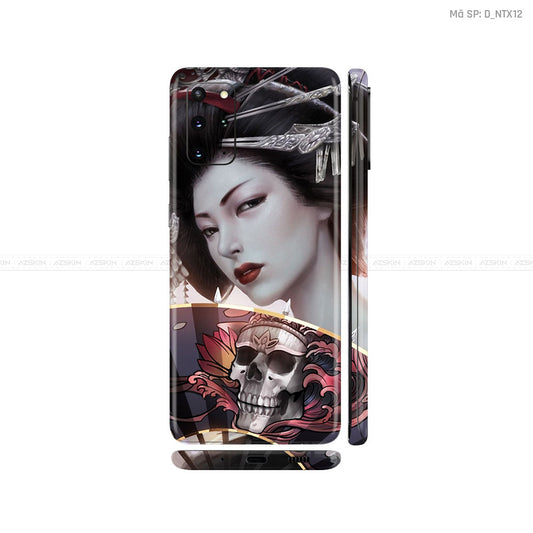 Dán Skin Galaxy S20 Series Hình Nghệ Thuật Xăm Geisha | D_NTX12