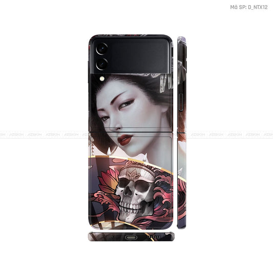 Dán Skin Galaxy Zflip4 Hình Geisha | D_NTX12