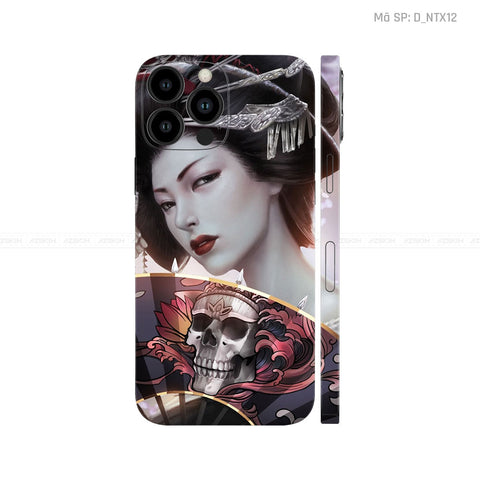 Dán Skin IPhone 13 Series Hình Geisha | D_NTX12