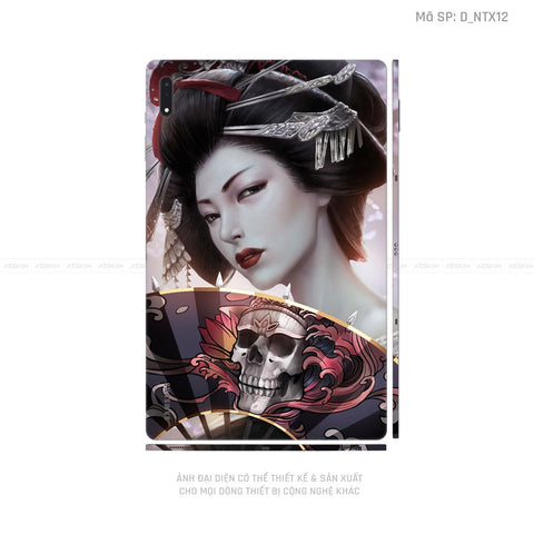 Dán Skin Galaxy Tab S9 Series Hình Tattoo Geisha | D_NTX12