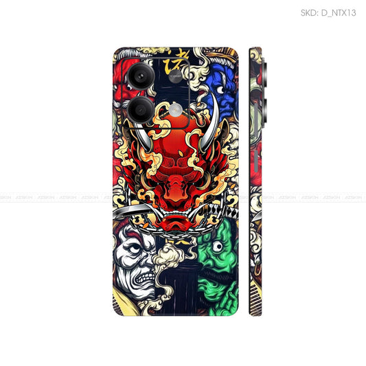 Dán Skin Điện Thoại Xiaomi Redmi 13 Series Hình Nghệ Thuật Xăm | D_NTX13