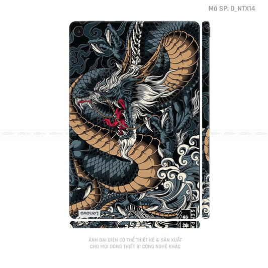 Dán Skin Máy Tính Bảng Lenovo Pad Series Hình Tattoo Dragon | D_NTX14