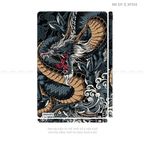 Dán Skin Máy Tính Bảng Lenovo Pad Series Hình Tattoo Dragon | D_NTX14