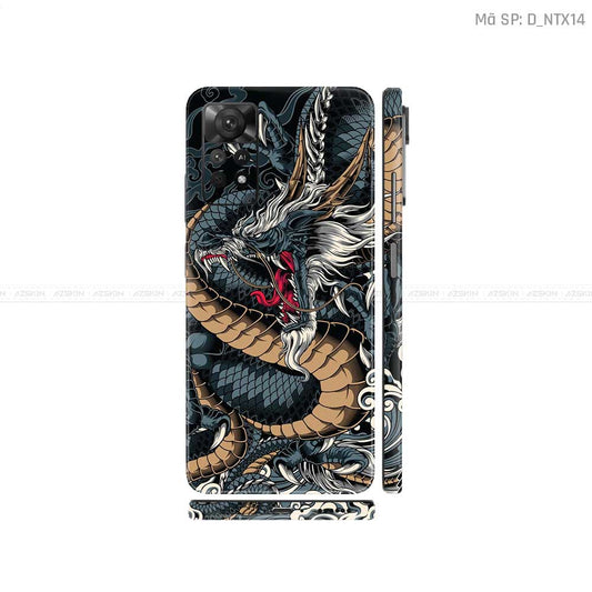 Dán Skin Xiaomi Redmi Note 11 Series Hình Tattoo | D_NTX14
