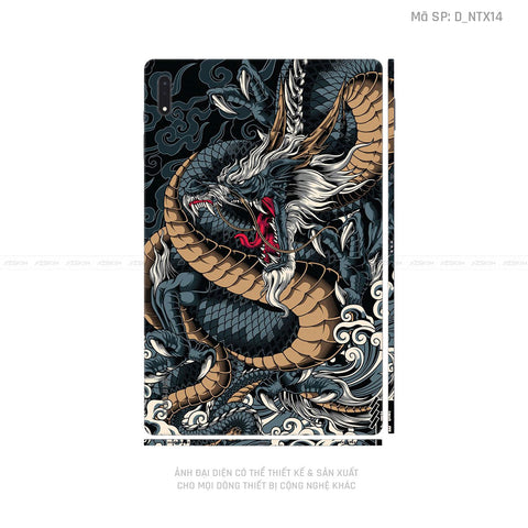 Dán Skin Galaxy Tab S9 Series Hình Tattoo Rồng | D_NTX14