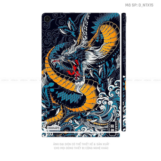 Dán Skin Máy Tính Bảng Lenovo Pad Series Hình Tattoo Dragon | D_NTX15
