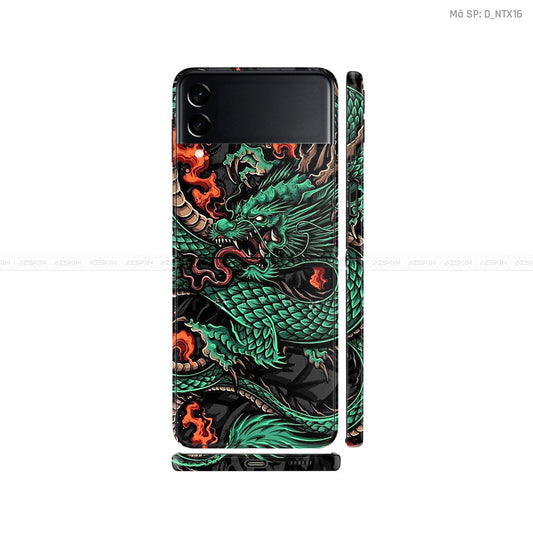 Dán Skin Galaxy Zflip4 Hình Rồng | D_NTX16