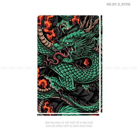 Dán Skin Galaxy Tab S9 Series Hình Tattoo Rồng | D_NTX16