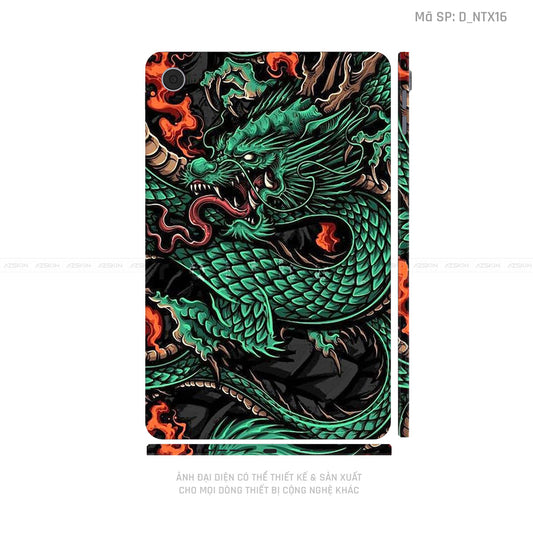 Dán Skin Máy Tính Bảng Oppo Pad Series Hình Tattoo Rồng | D_NTX16