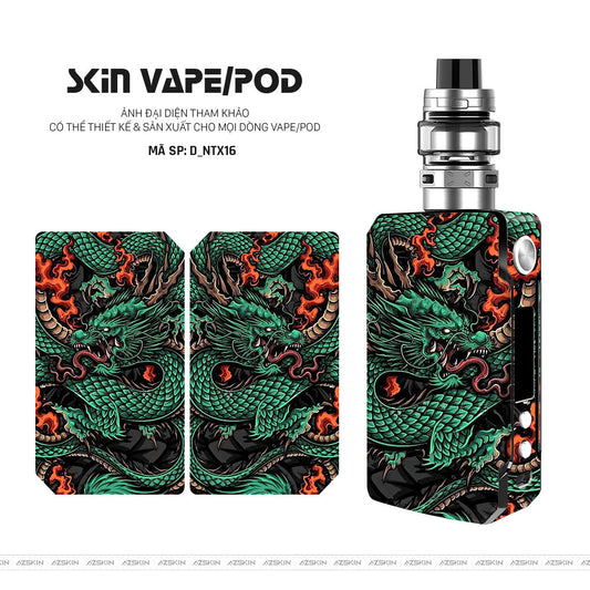 Dán Skin Vape Hình Rồng | D_NTX16