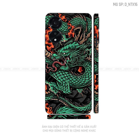 Miếng Dán Skin Điện Thoại OPPO A Series Hình Tattoo | D_NTX16