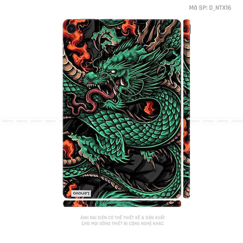 Dán Skin Máy Tính Bảng Lenovo Pad Series Hình Tattoo Dragon | D_NTX16