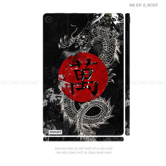 Dán Skin Máy Tính Bảng Lenovo Pad Series Hình Tattoo Dragon | D_NTX17