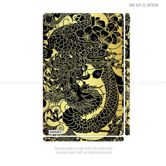 Dán Skin Máy Tính Bảng Lenovo Pad Series Hình Tattoo Dragon | D_NTX18