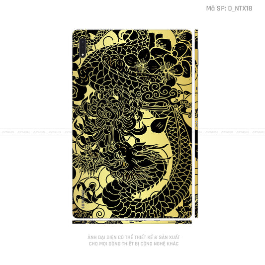 Dán Skin Galaxy Tab S9 Series Hình Tattoo Rồng | D_NTX18