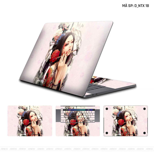 Dán Skin Macbook Hình Geisha  | D_NTX18