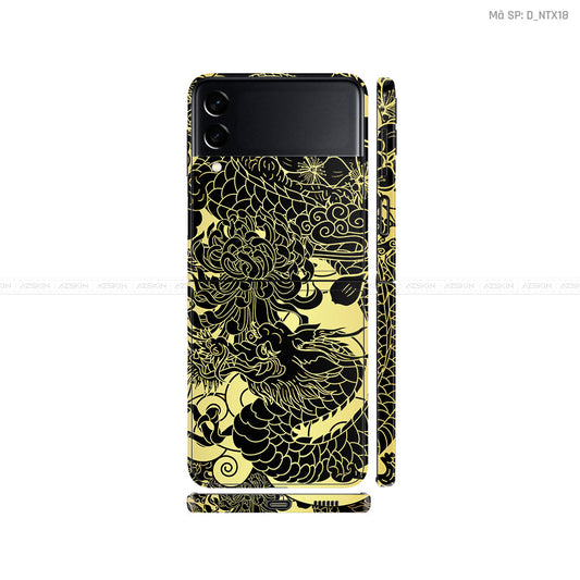 Dán Skin Galaxy Zflip4 Hình Rồng | D_NTX18