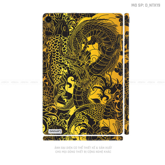Dán Skin Máy Tính Bảng Lenovo Pad Series Hình Tattoo Dragon | D_NTX19
