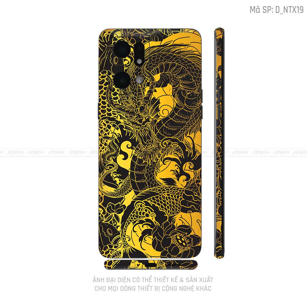 Miếng Dán Skin Điện Thoại OPPO Find X Series Hình Tattoo | D_NTX19