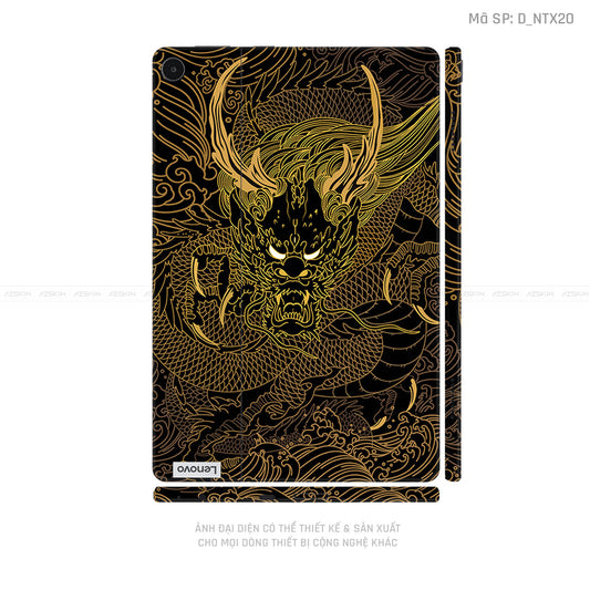 Dán Skin Máy Tính Bảng Lenovo Pad Series Hình Tattoo Dragon | D_NTX20