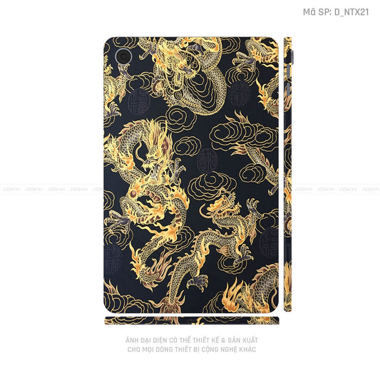 Dán Skin Máy Tính Bảng Oppo Pad Series Hình Tattoo Rồng | D_NTX21