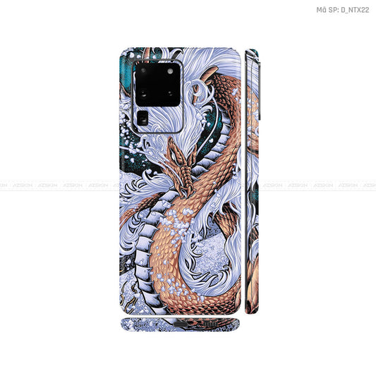 Dán Skin Galaxy S20 Series Hình Nghệ Thuật Xăm Rồng | D_NTX22