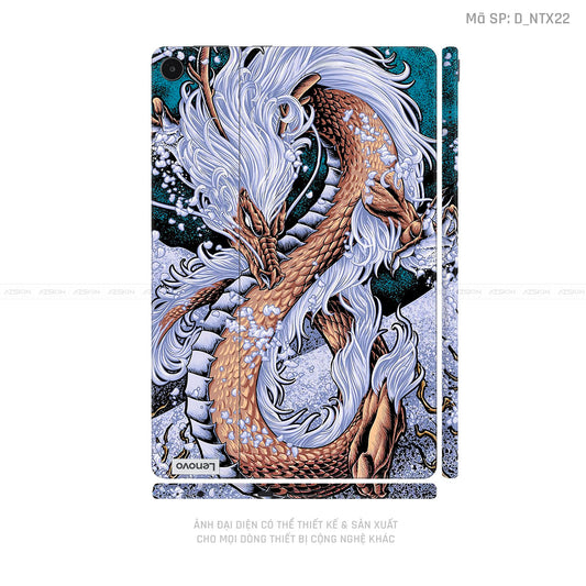 Dán Skin Máy Tính Bảng Lenovo Pad Series Hình Tattoo Dragon | D_NTX22