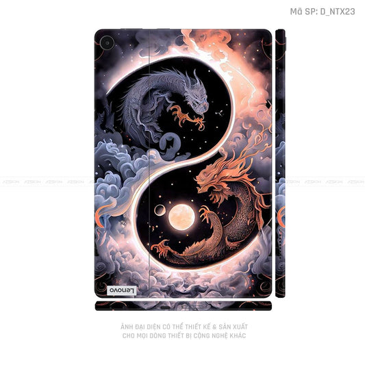 Dán Skin Máy Tính Bảng Lenovo Pad Series Hình Tattoo Dragon | D_NTX23